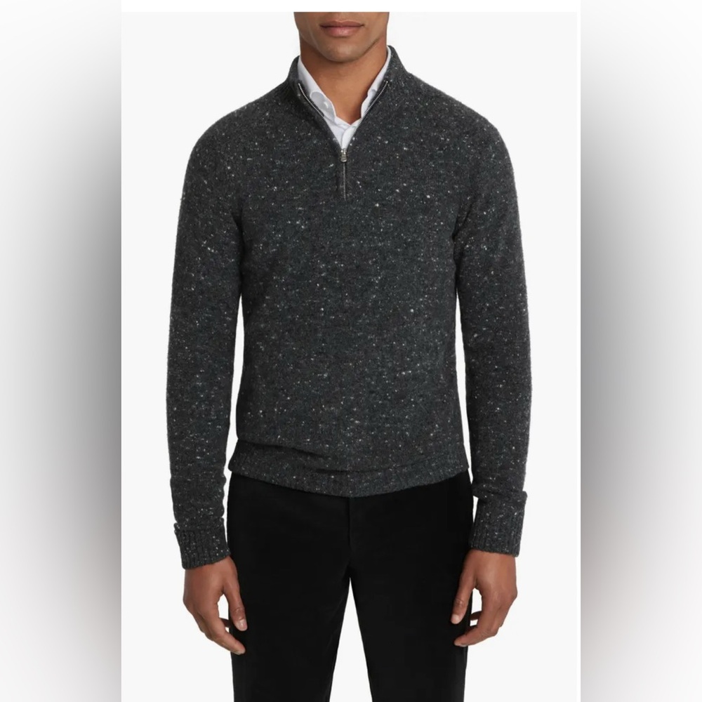 Jack victor Canora Lambswool Blend 1/4 Zip Pullover